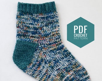 Augusta Sock - Tunisian Crochet Sock Pattern