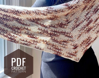 Heartbeat Shawl - Assigned Pooling - crochet PDF pattern