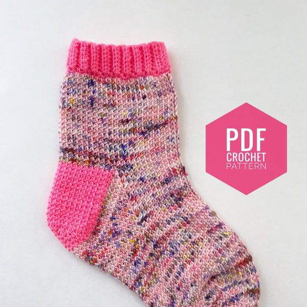 Helena Sock - Tunisian Crochet Sock Pattern