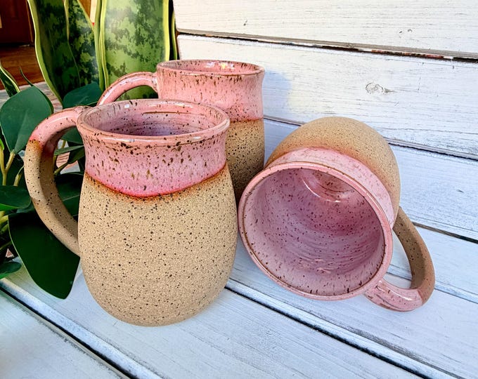 Glazed Rim Ceramic Coffee Mug