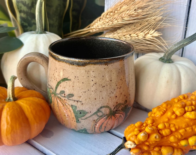 20oz Hand Painted Pumpkin Mug