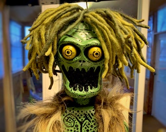 ZaGhoul - Wooden Zombie Ghoul Puppet One of a Kind Hand Carved