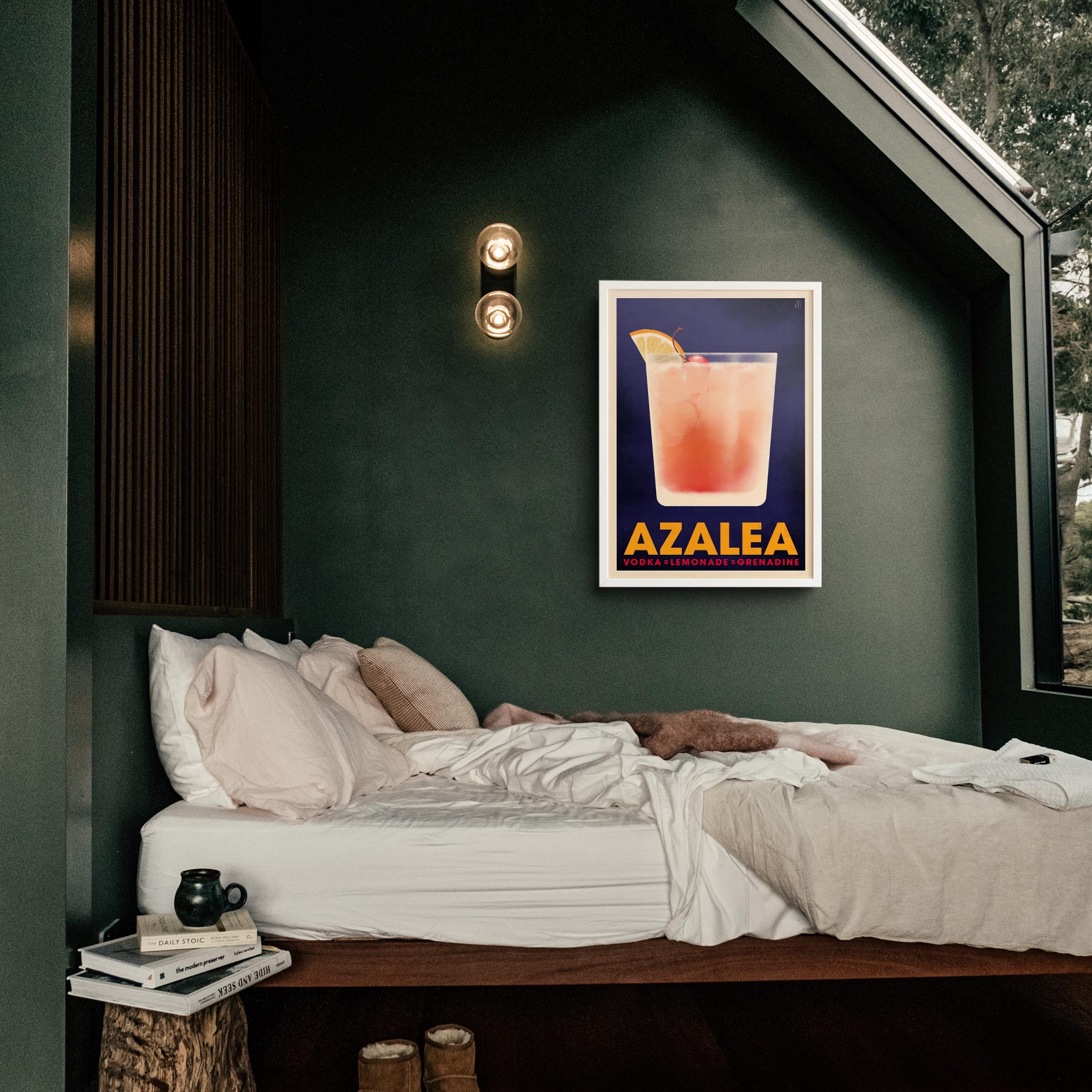 Azalea Cocktail Poster, Vintage Style Cocktail Print, Masters Cocktail ...