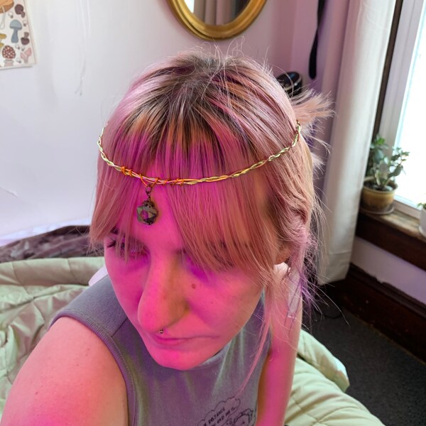 Simple Bronze and Green Circlet