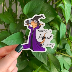 Vinylsticker Hagedis Harry Lizard Wizard