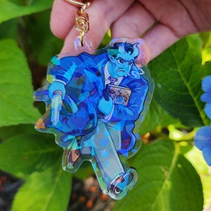 Deadlock Abrams Clear Acrylic Keychain (3") - Fan-Made Merch for PC Gamers, MOBA fans