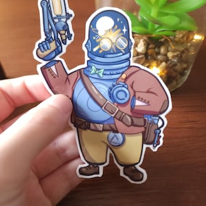 Deadlock Dynamo Vinyl Die Cut Sticker - Decal For PC Gamers, MOBA fans