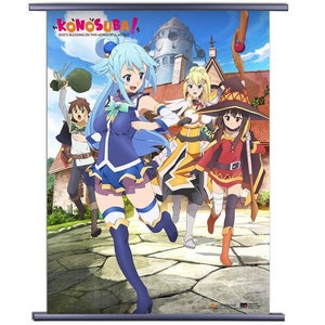 Funny Aqua KonoSuba Anime Girl Postcard for Sale by slinkraz