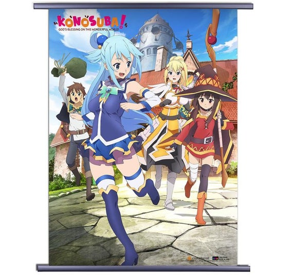 Cute Anime Girl Wall Scroll Poster Pretty Game Character Painting Wall Art  Decor