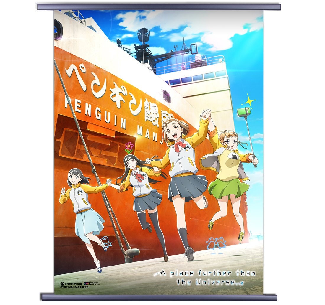 A Place Further Than The Universe (Sora yori mo Tooi Basho) Anime Fabric  Wall Scroll Poster (32x21) Inches [an] A Place Further-3(L) : :  Home