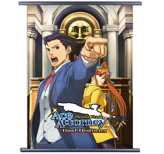 Buy Ace Attorney Phoenix Wright Video Game Fabric Wall Scroll