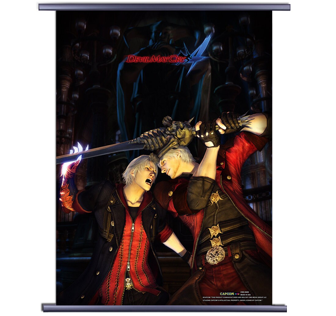 Dante Devil May Cry Anime Manga Wall Poster Scroll