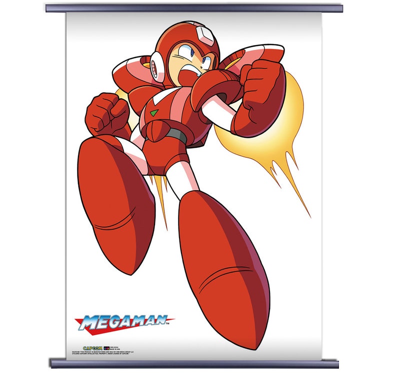 Mega Man Video Game Fabric Wall Scroll Poster Officially - Etsy