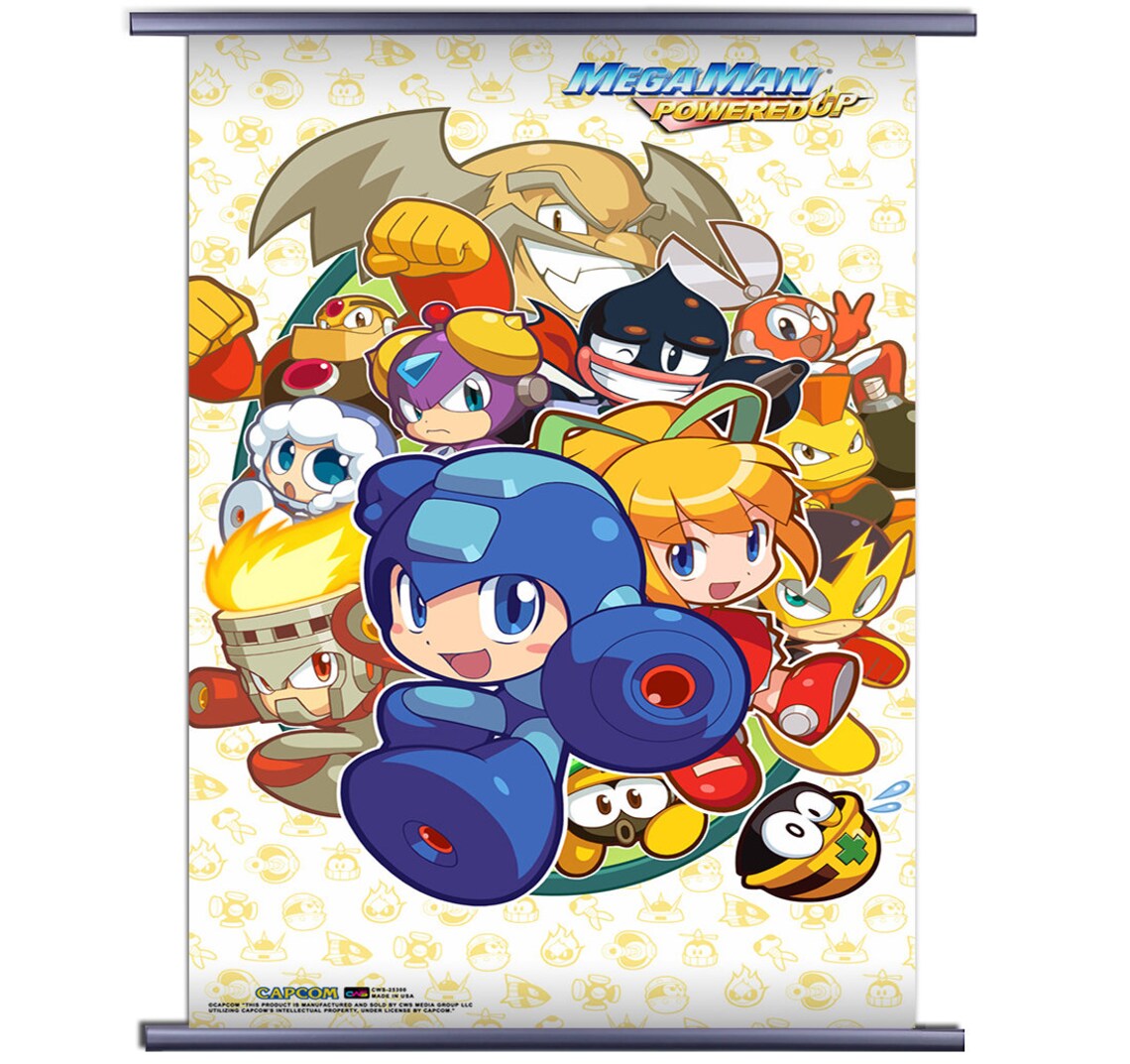 Mega Man Video Game Fabric Wall Scroll Poster Officially | Etsy