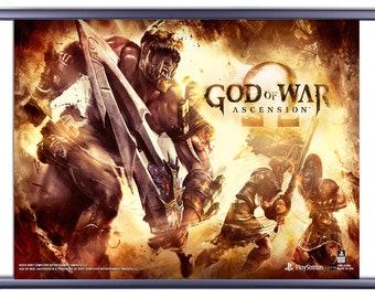 God of War Ascension Video Game Fabric Wall Scroll Poster 