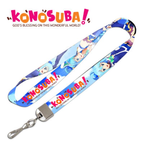 Konosuba Lanyard Officially Licensed (Choose Between Aqua and Megumin)