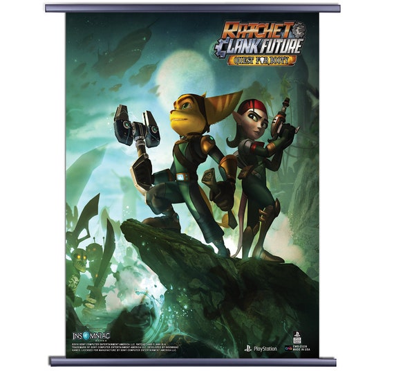 Ratchet and Clank Quest for Booty Video Game Fabric Wall Etsy
