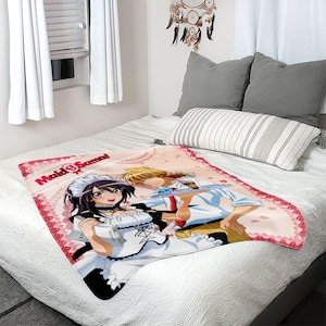 Maid Sama! Throw Blanket Featuring Misaki and Usui Officially Licensed