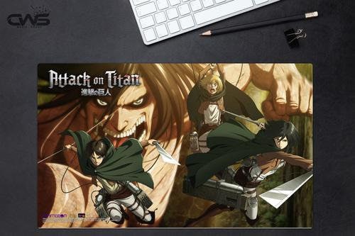 Shingeki No Kyojin Attack On Titan Mikasa Eren Armin Anime Gaming Mouse Pad  : : Informática