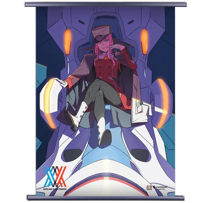 Riapawel Darling in The Franxx Japan Anime Wall Scroll Poster Hanging Art Home Bedroom Decor Paintings, H01