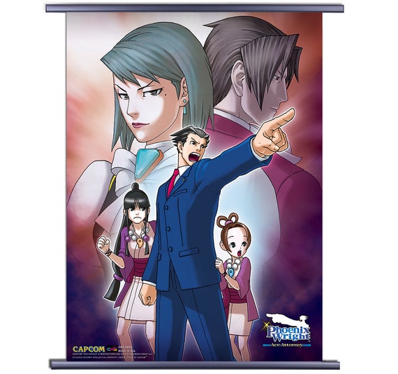 Buy Ace Attorney Phoenix Wright Video Game Fabric Wall Scroll