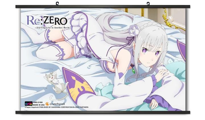 Anime Poster Re:Zero kara Hajimeru Isekai Seikatsu Remu Wall Scroll Art  Picture