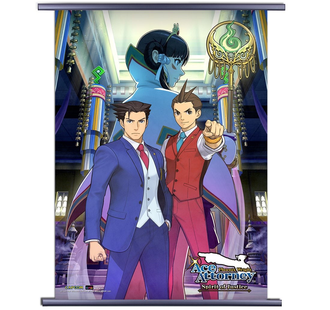 Buy Ace Attorney Phoenix Wright Video Game Fabric Wall Scroll