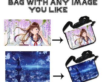 Benutzerdefinierte Anime Messenger Bag / Laptop-Tasche (15 "x 11") Zoll (Senden Sie jedes Bild, das Sie wollen - wir drucken es)