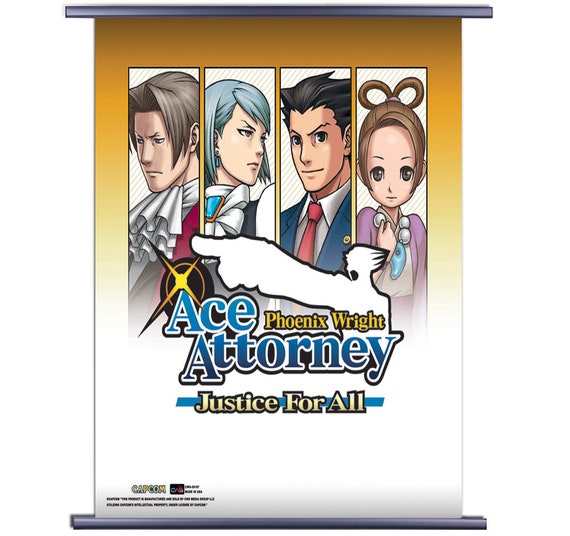 Buy Ace Attorney Phoenix Wright Video Game Fabric Wall Scroll