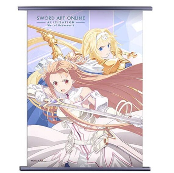 Sword Art Online Yuuki Asuna Kirito HD Print Wall Poster Scroll