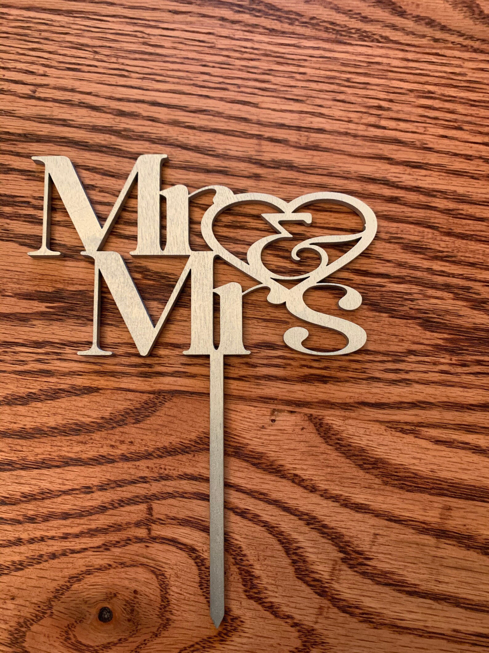 Mr. & Mrs. Cake Topper Wedding Cake Topper Wedding Decor Etsy