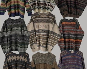 Mystery Vintage Grandpa Sweater!! UK