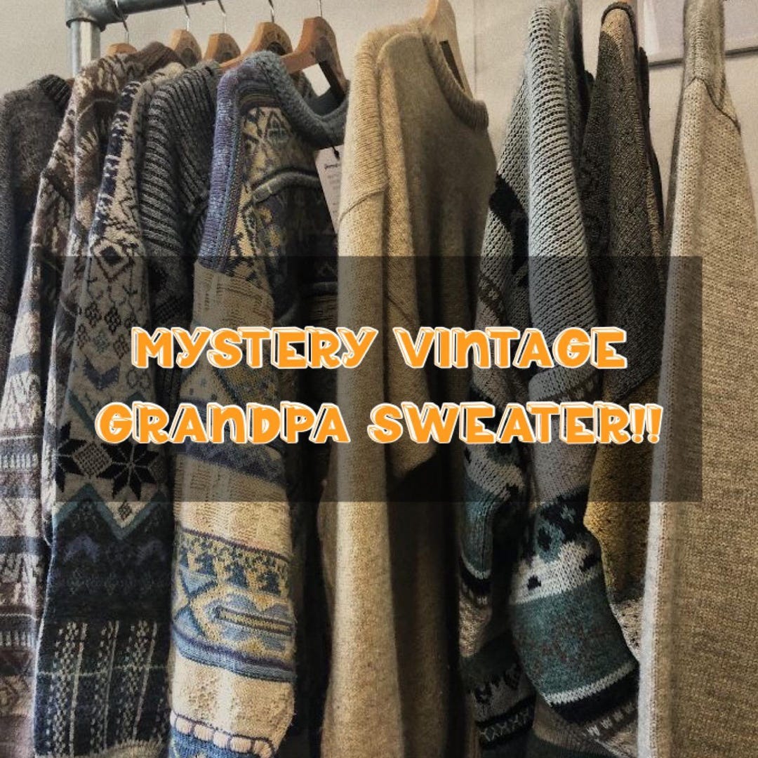 Buy Mystery Vintage Grandpa Sweater!! Online in India