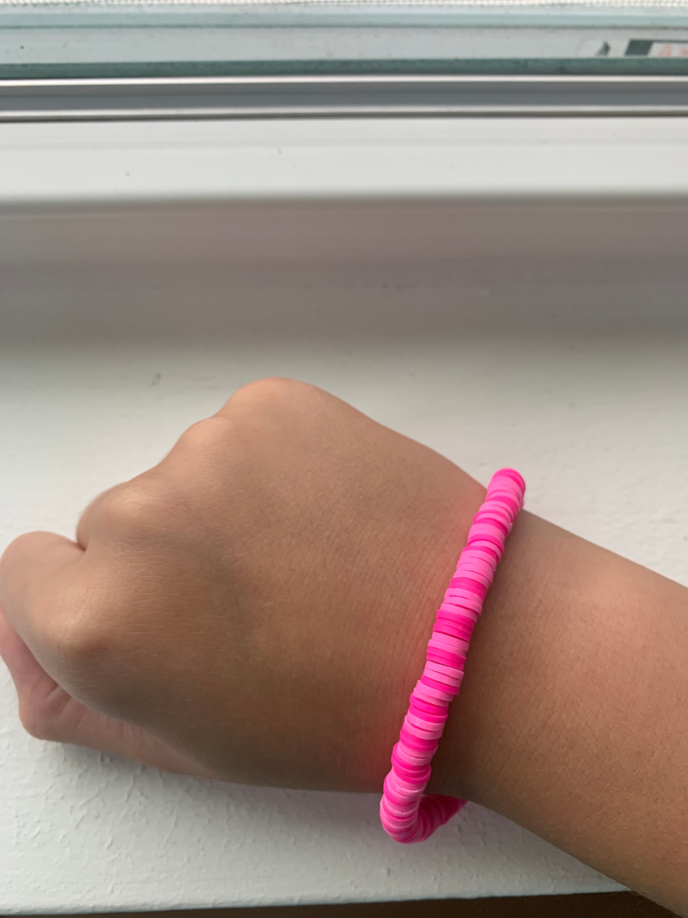 Light Pink and Hot Pink Bracelet Etsy UK