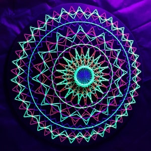 Mandala 6 : UV Psychedelic Mandala art
