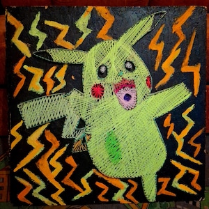Pikachu - String art