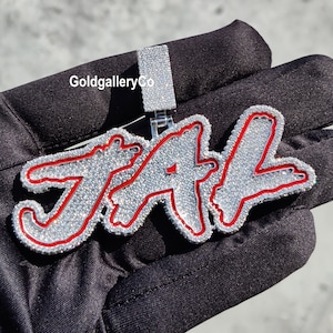 Custom Iced Out VVS1 Moissanite Pendant, Custom Letter Pendant, Customized Jewelry, Hip Hop Pendant, Mens Custom Charm, Pass Diamond Tester