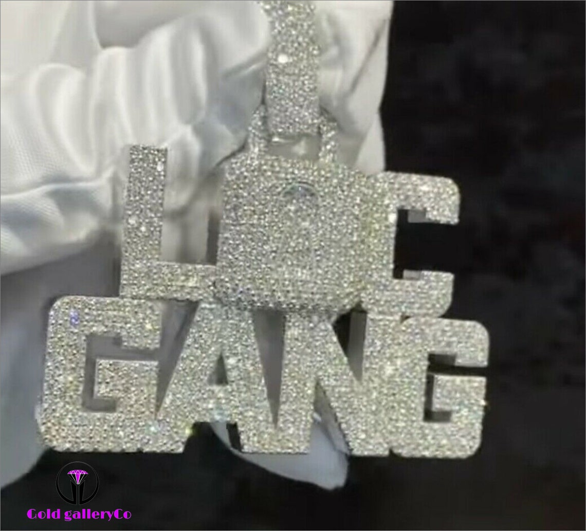 Custom Hand Made LOC GANG Customized Pendant In 925 Sterling Etsy