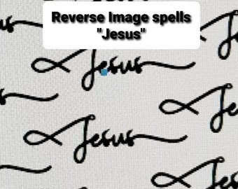 100261  7.5x2.5 Jesus Script Rolling Mill Laser Texture