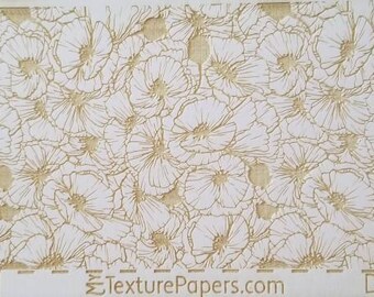 100316  7.5x2.5 Poppies Rolling Mill Laser Texture