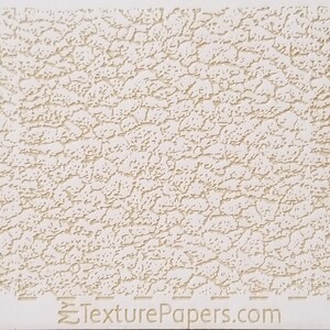May include: A close-up of a textured paper with a white background and a subtle beige pattern. The paper has a cracked or aged look, resembling leather. The text "TexturePapers.com" and "Design 100186" is visible at the bottom of the image.