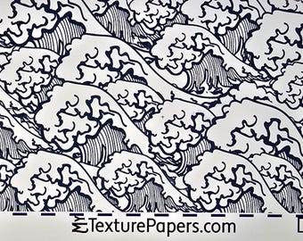 100467 7.5x2.5 Japanese Waves Rolling Mill Laser Texture