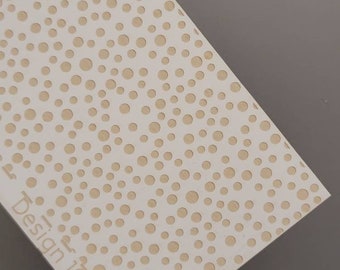 100485  7.5x2.5 Zen-Polka Dots Rolling Mill Laser Texture