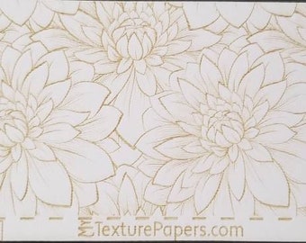 100315  7.5x2.5 Floral Mums Pattern Rolling Mill Laser Texture