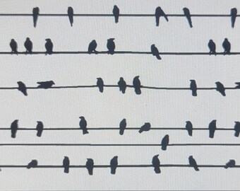 100498  7.5x2.5 Birds on Wire Concave (Recessed) Rolling Mill Laser Texture