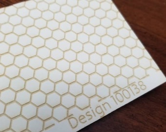 100138  7.5x2.5 Honeycomb Rolling Mill Laser Texture