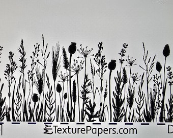 100584  7.5x2.5 Wildflowers Rolling Mill Laser Texture