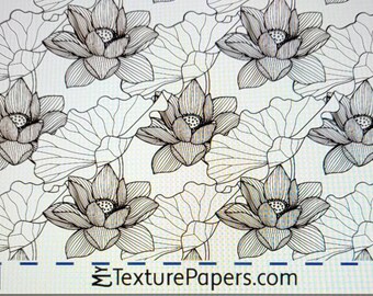 100418  7.5x2.5 Lotus flowers Rolling Mill Laser Texture