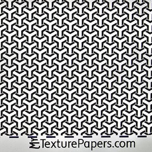 May include: Black and white geometric pattern with a repeating Y-shaped design. The pattern is on a white background and the Y-shapes are black. The design is called "100504".