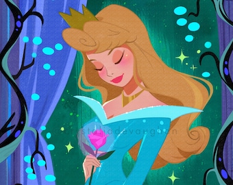Sleeping Princess print